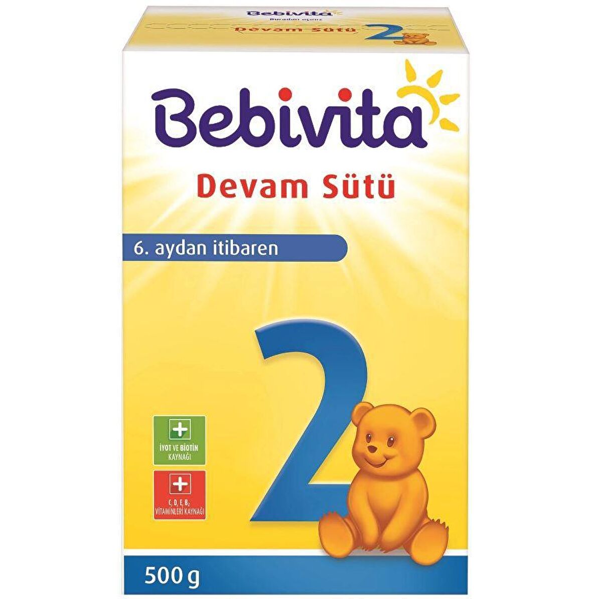 Bebivita 2 Bebek Devam Sütü 500 Gr 6+ Ay