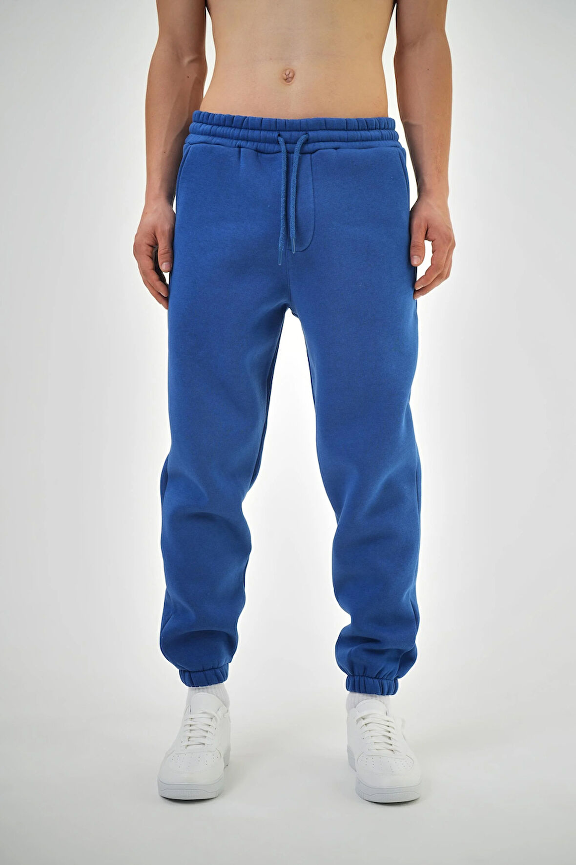 Erkek Jogger Basic Eşofman Altı Saks