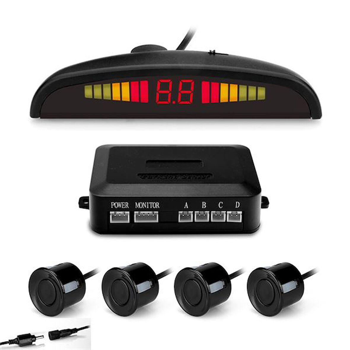 PARK SENSÖRÜ EKRANLI SİYAH 22MM