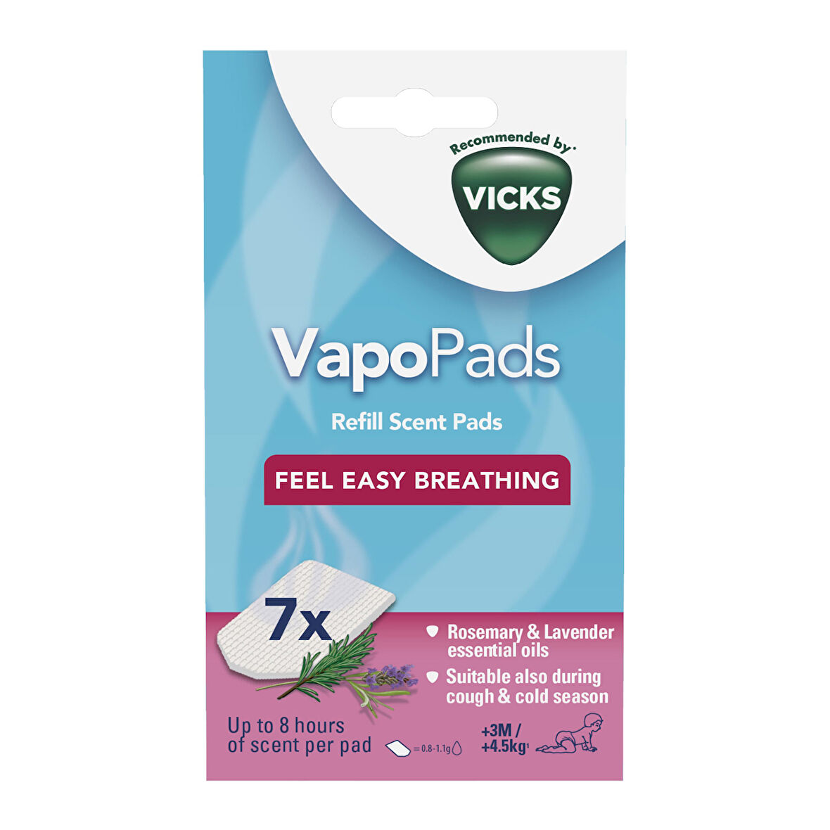 Vicks VBR7 VapoPads Biberiye & Lavanta Aromalı Koku Tableti