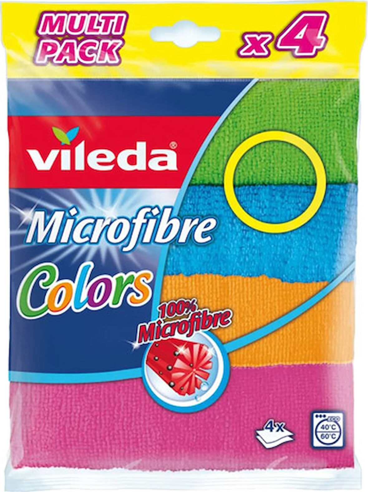 Vileda Mikrofiber Colors Bez 4 lü