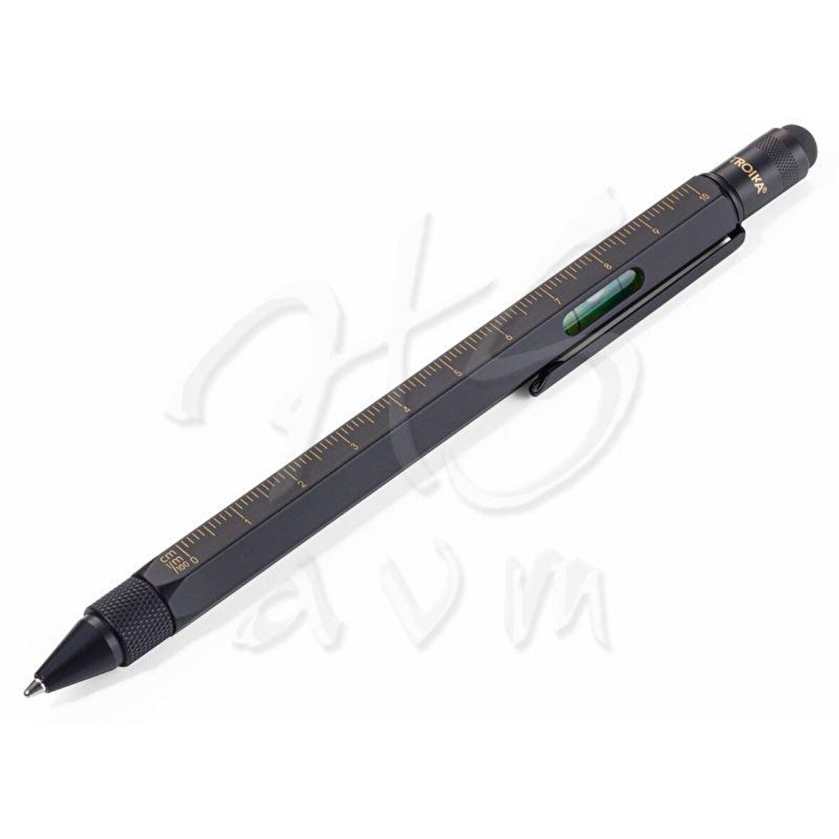 Troika Construction Suterazi Tükenmez Kalem Siyah Altın PIP20/BG