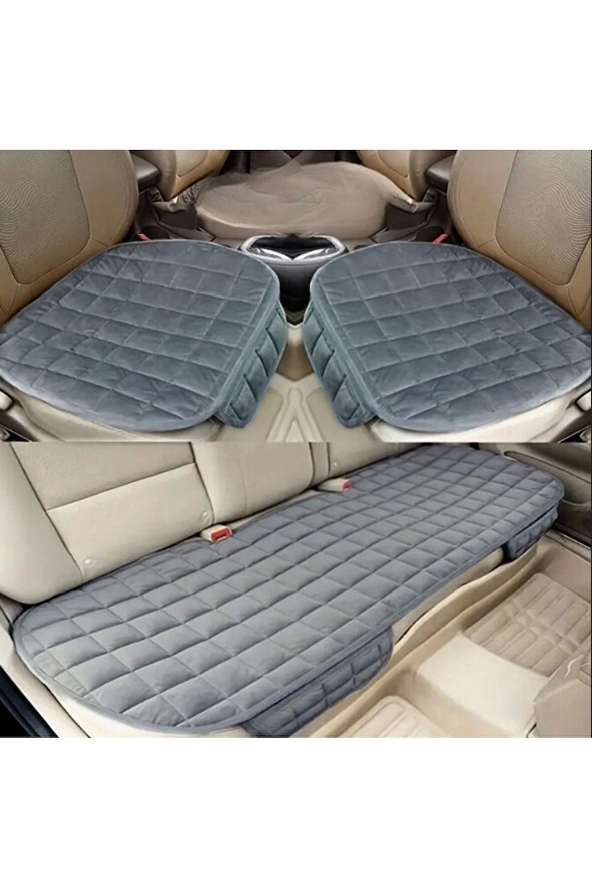 Audi A3 Soft Ortopedik Cepli Oto Kılıf- Minder Seti (3 parça) Antrasit
