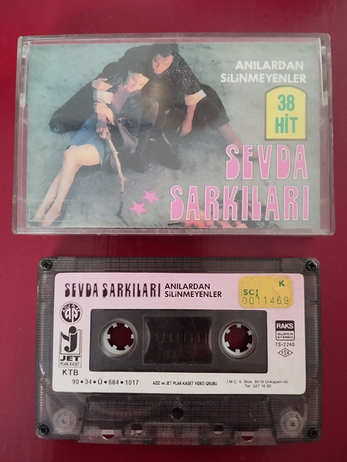 Sevda Şarkıları  – 38 Hit  - 1990 Türkiye Basım 2. El Kaset Albüm