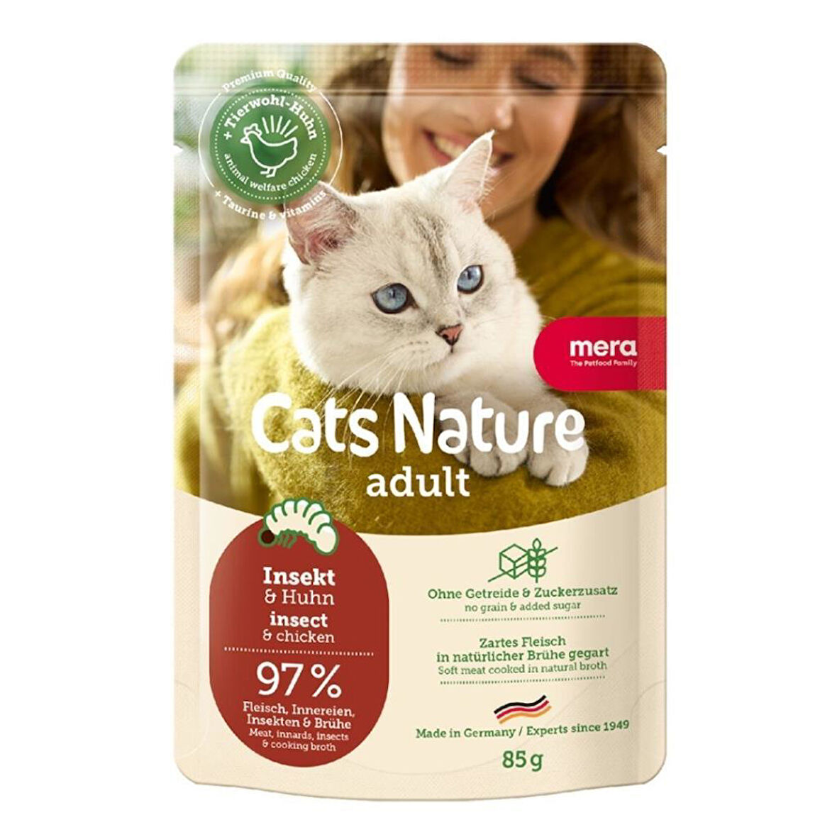 Mera Insect Yetişkin Kedi Yaş Maması 85 Gr