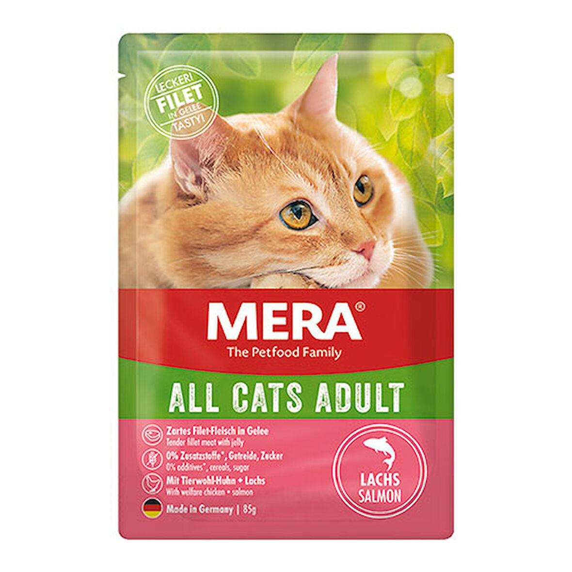 Mera Somonlu Pouch Tahılsız Yetişkin Kedi Konservesi 85 Gr 