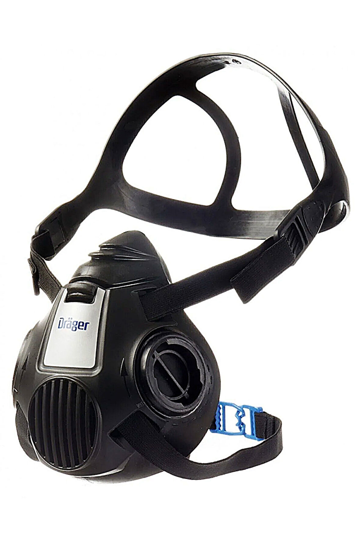 Dräger X-plore 3500 Yarım Yüz Maskesi (L-Beden) Çift Filtre Bayonet Bağlantılı - Filtresiz