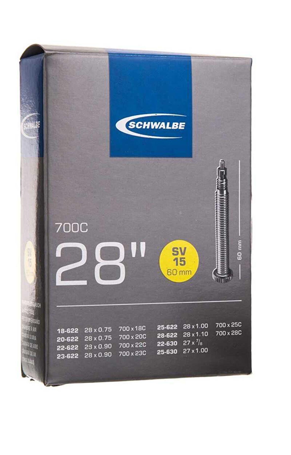 SCHWALBE 700x18-28C SV-15 60MM İÇ LASTİK