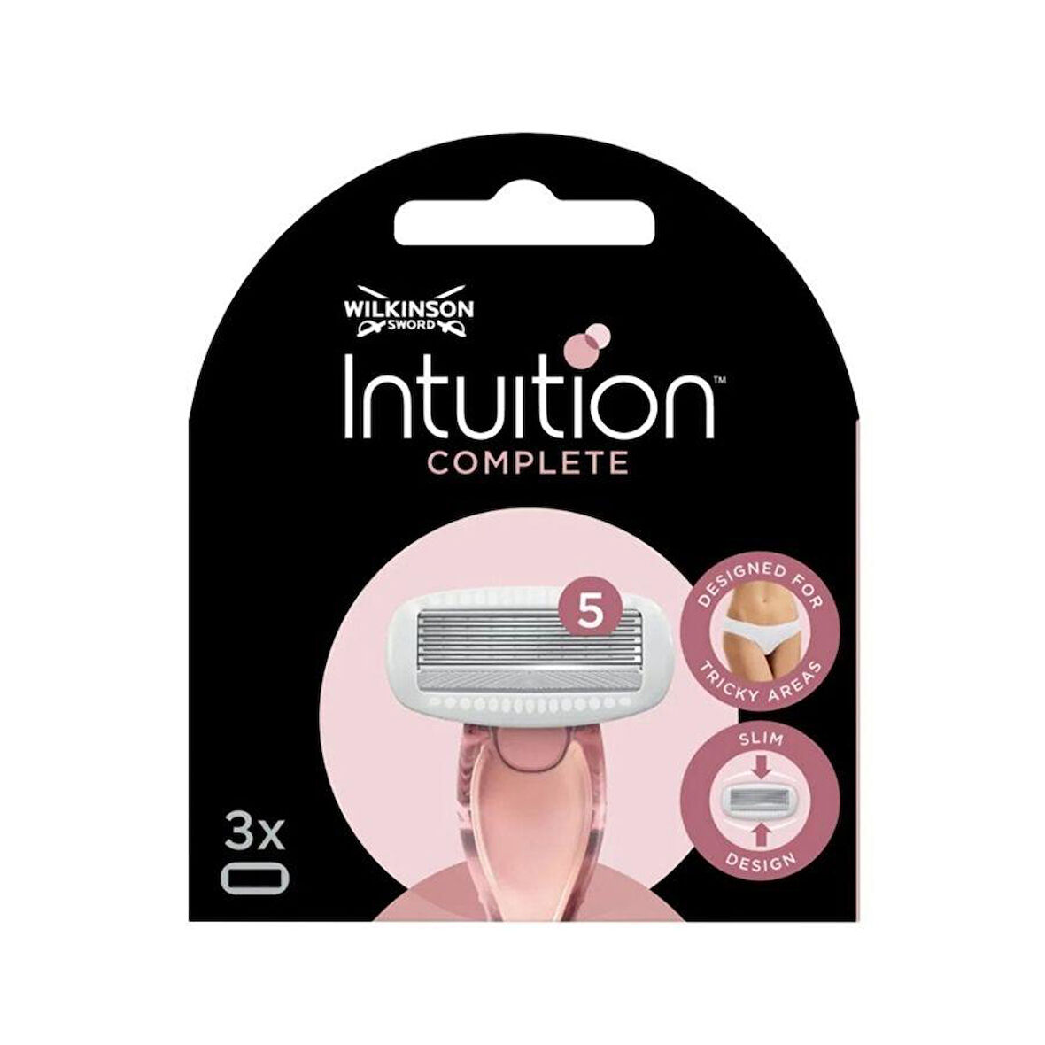 Wilkinson Sword Intuition Complete Kadın Tıraş Bıçağı Kartuşu | 5 Bıçaklı 3 Yedek Kartuş