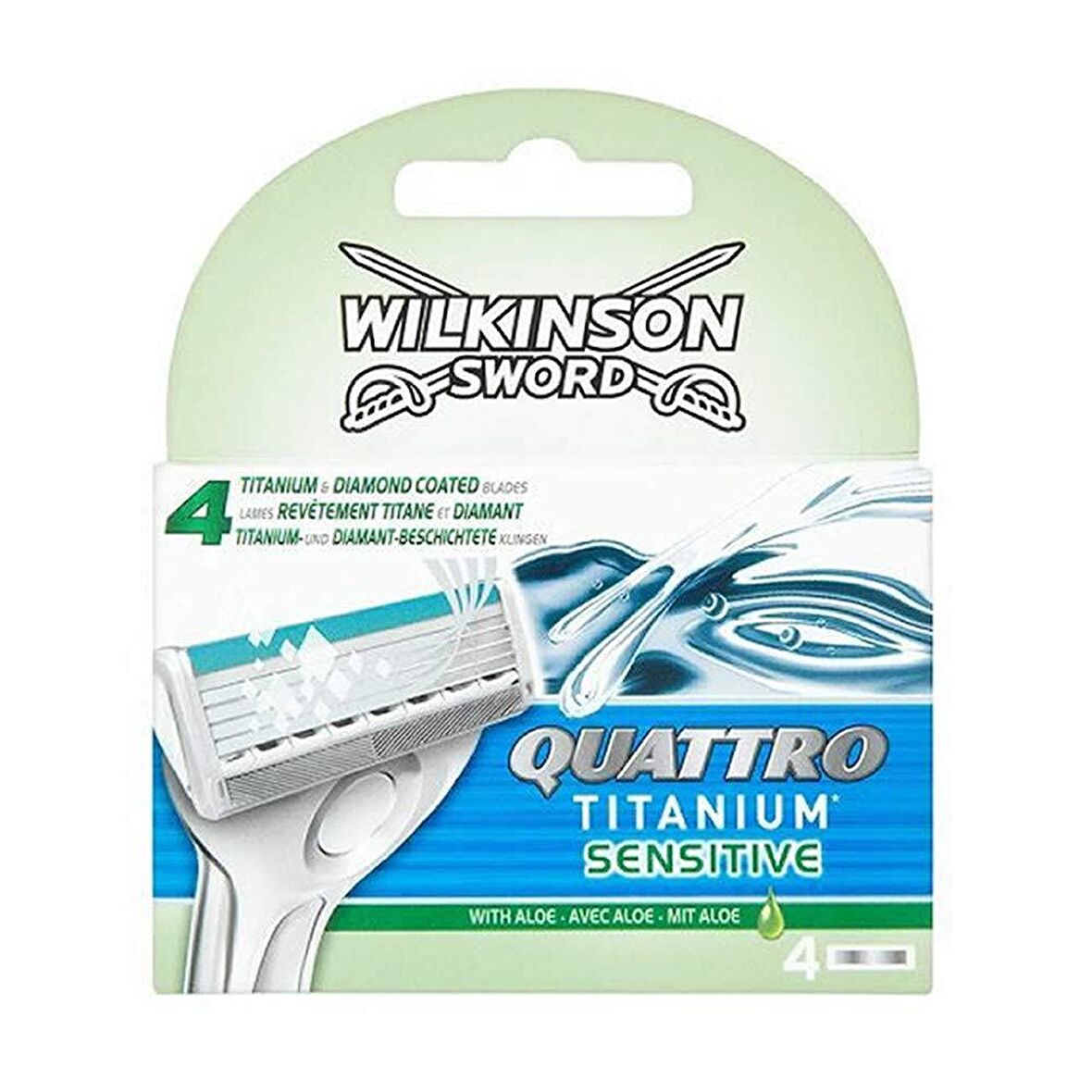 Quattro Titanium Sensitive 4'lü 4 Bıçaklı Tüm Cilt Tipleri İçin Bıçak Yedeği