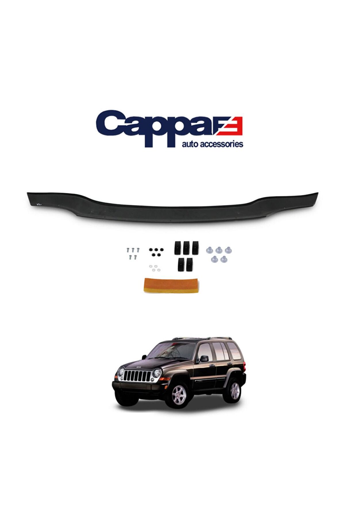 Ön Kaput Koruyucu Rüzgarlık 4mm Akrilik (abs) Piano Black 2002-2008