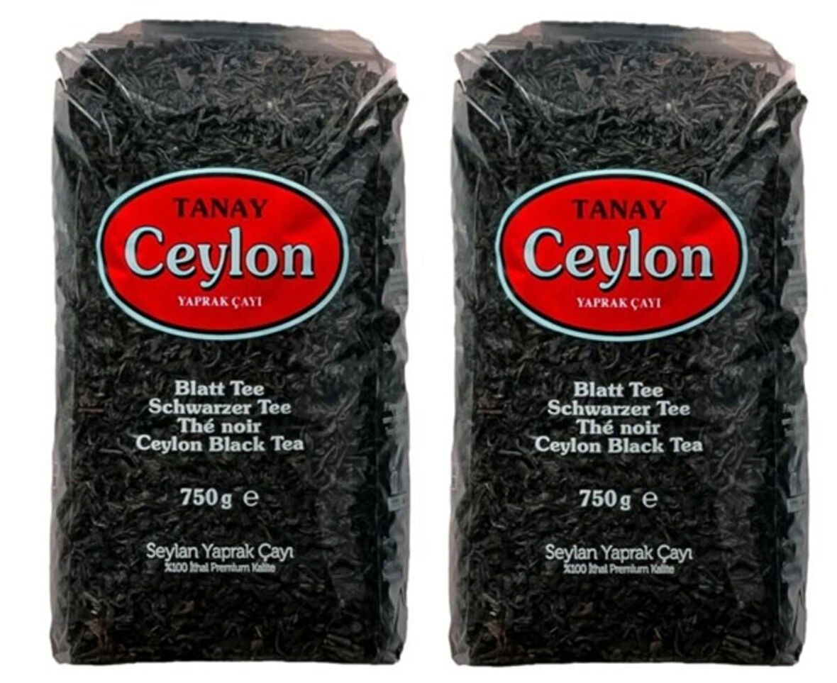 TANAY CEYLON İTHAL YAPRAK SEYLAN ÇAYI 750 GR X 2 ADET