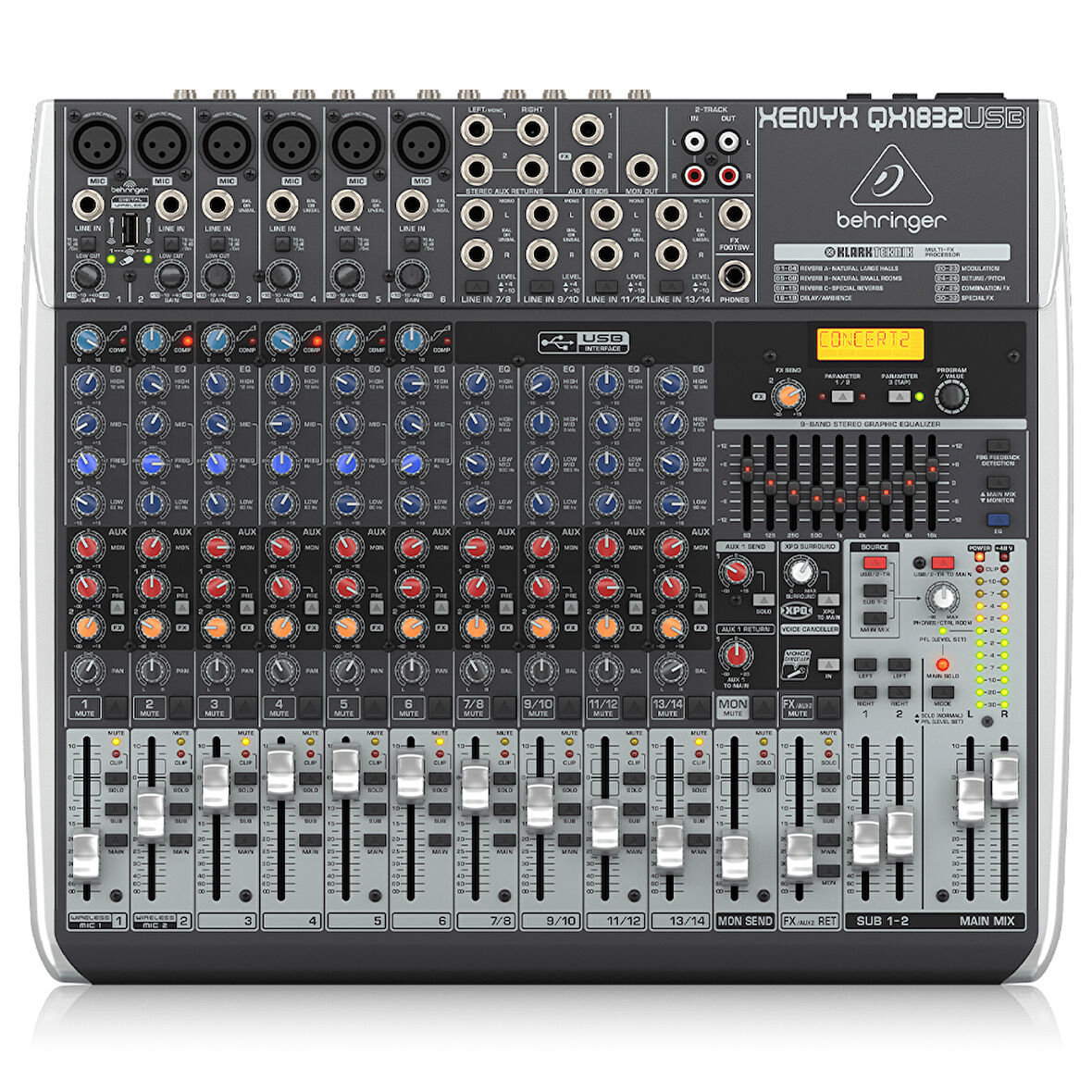 BEHRINGER XENYX QX1832USB Premium XENYX Analog Mixer