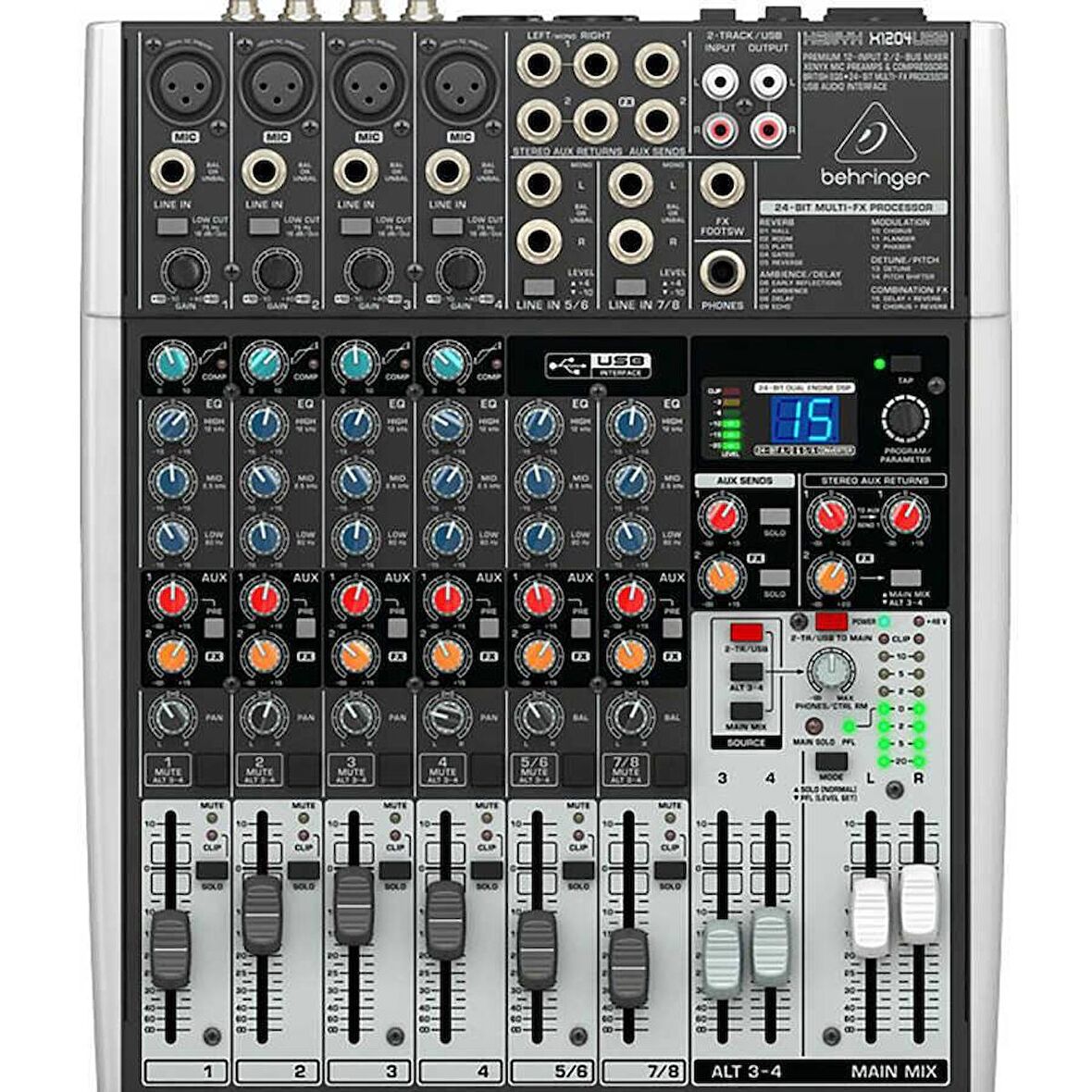 Behringer XENYX X1204USB Analog Mixer