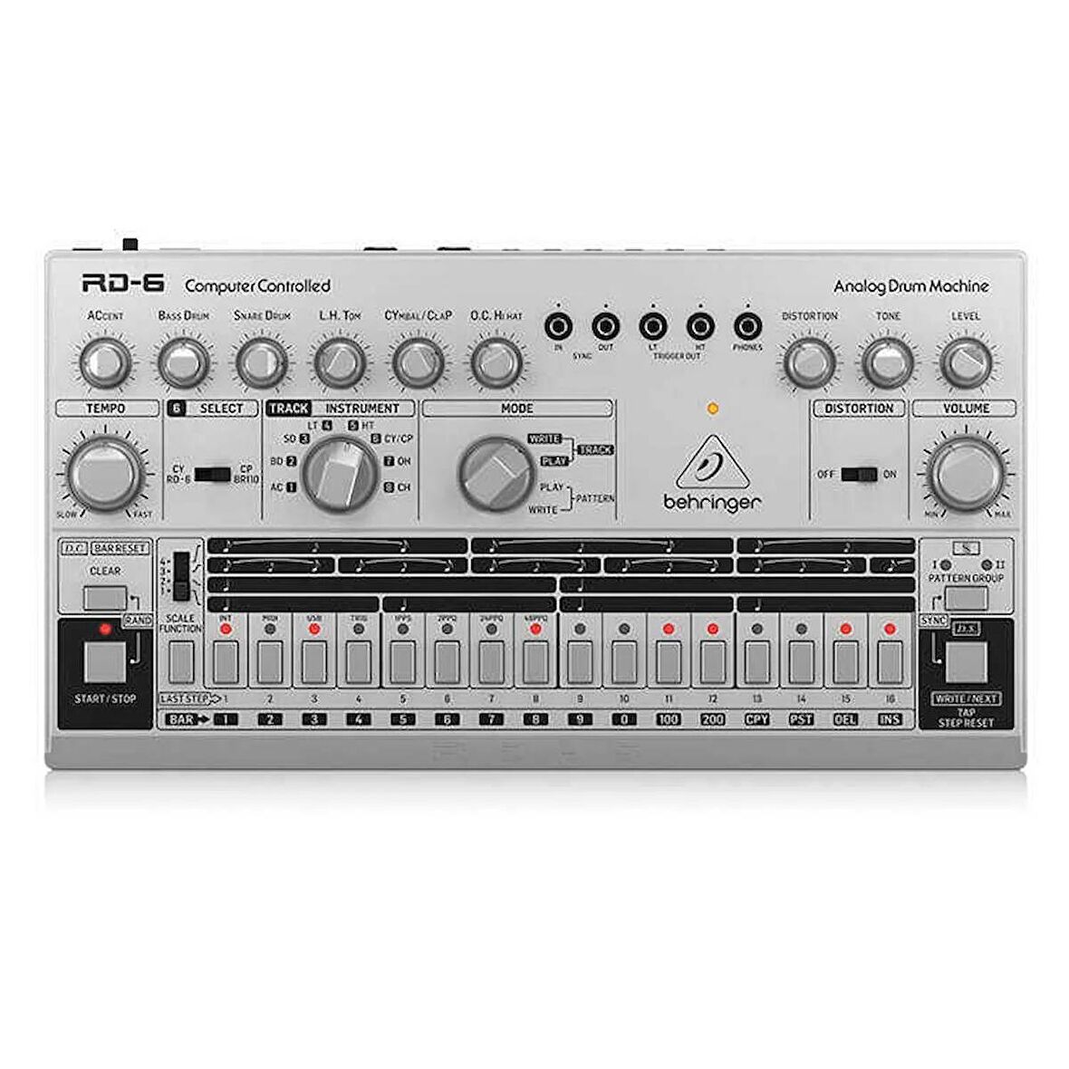 RD-6-SR 64 Adım Sıralayıcılı Analog Davul Makinesi