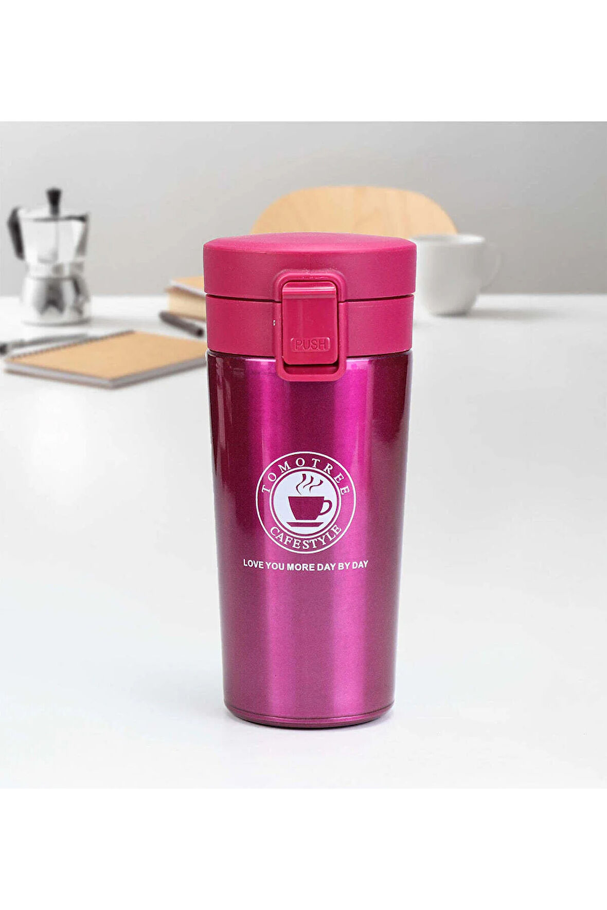 Kilitli Coffee Çelik Termos