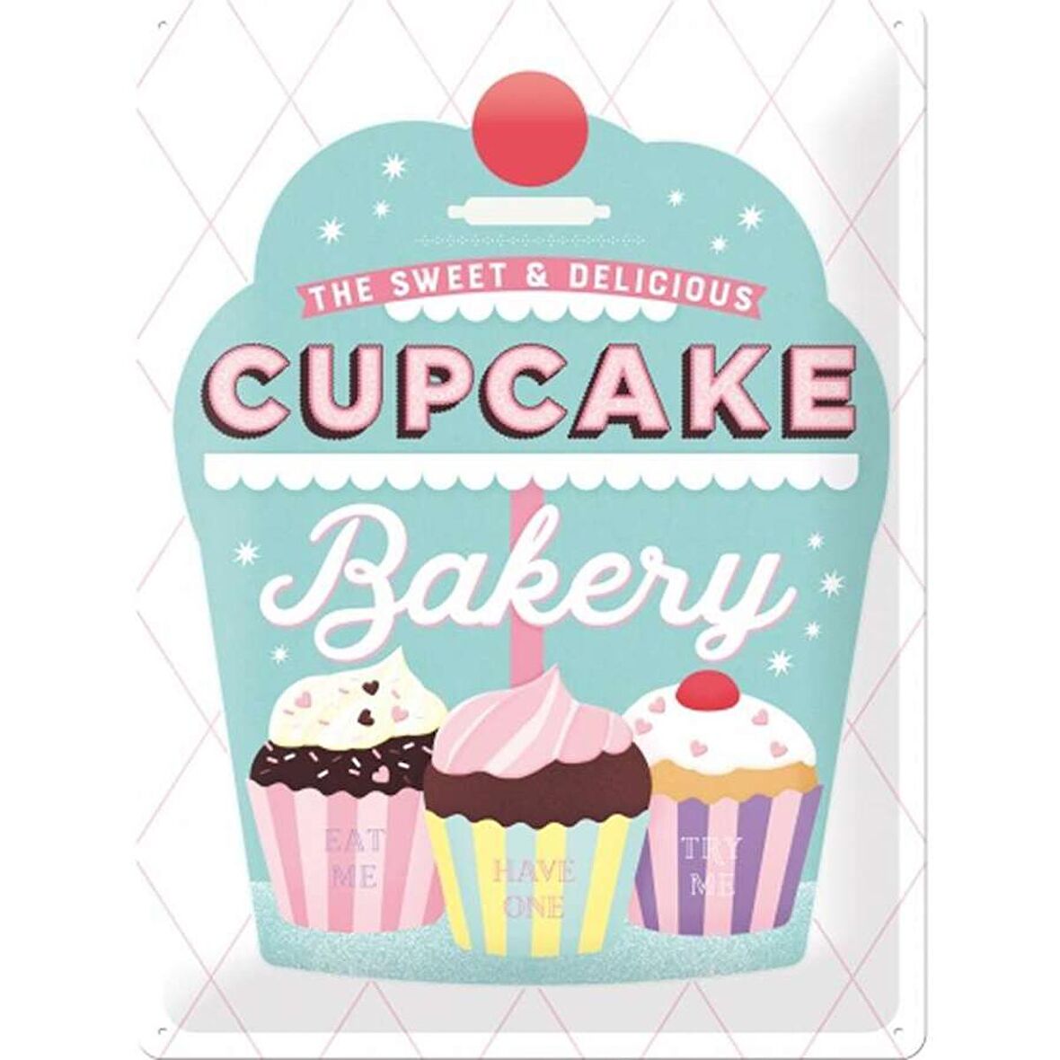 Nostalgic Art Cupcake Bakery Metal Pano 30 x 40 cm