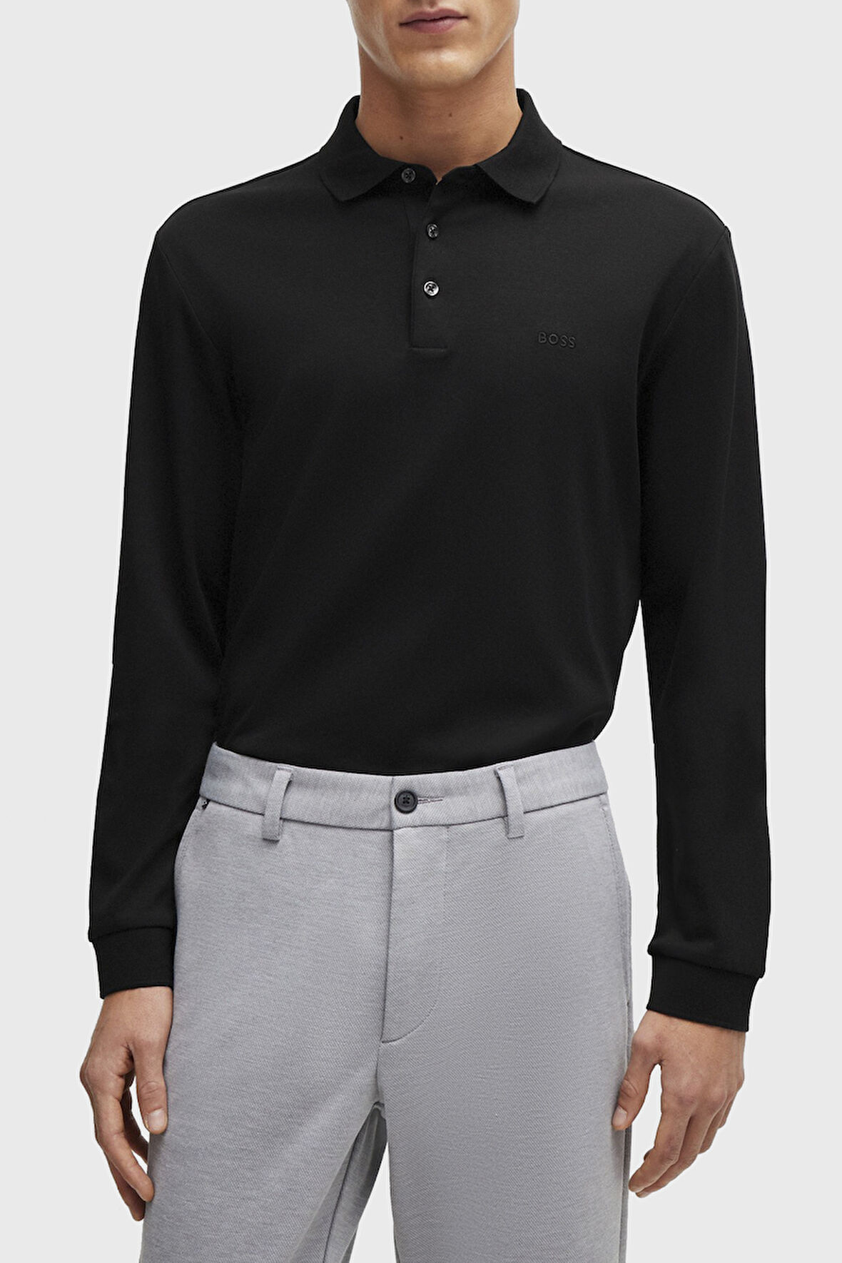 Boss Erkek Polo Yaka Sweat 50468392 001