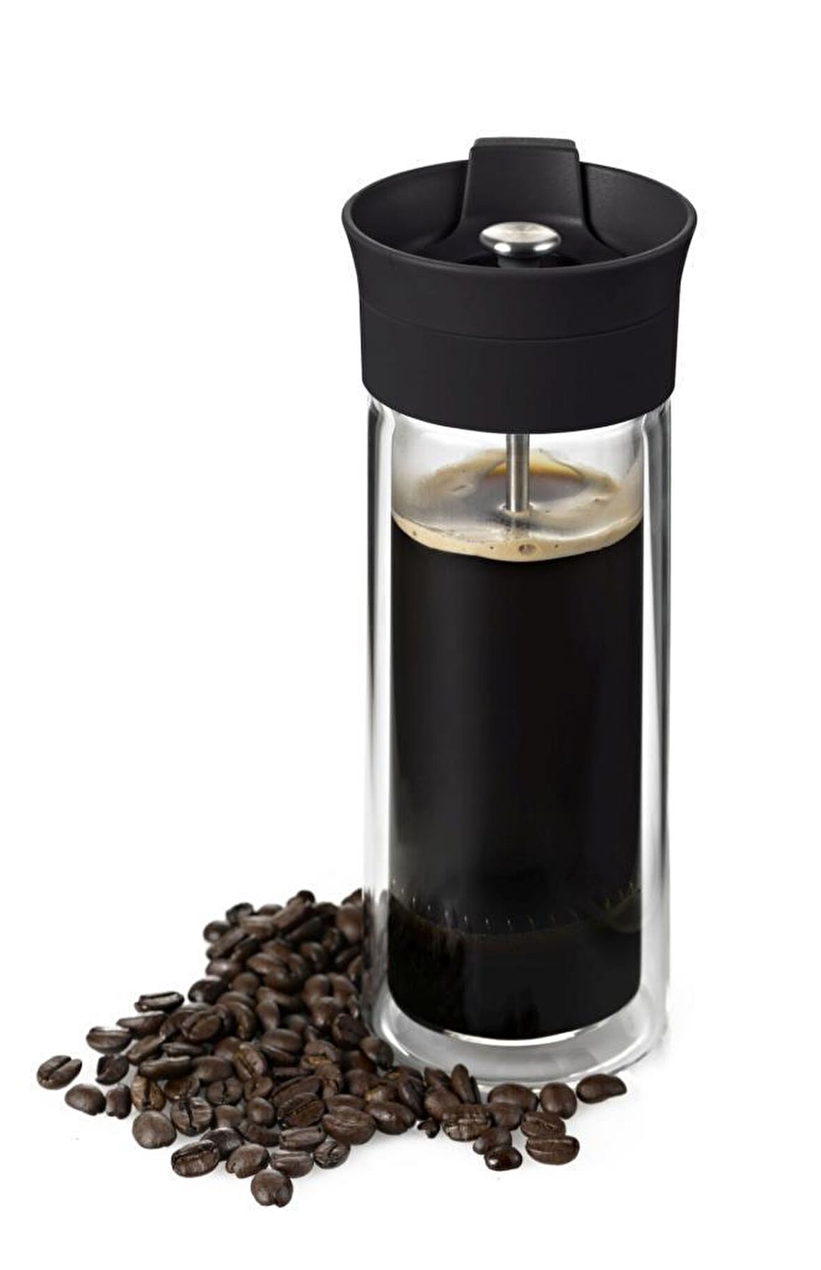 Adhoc THERMO-GLASS Çift Cam French Press Kahve Mug 300 ml 