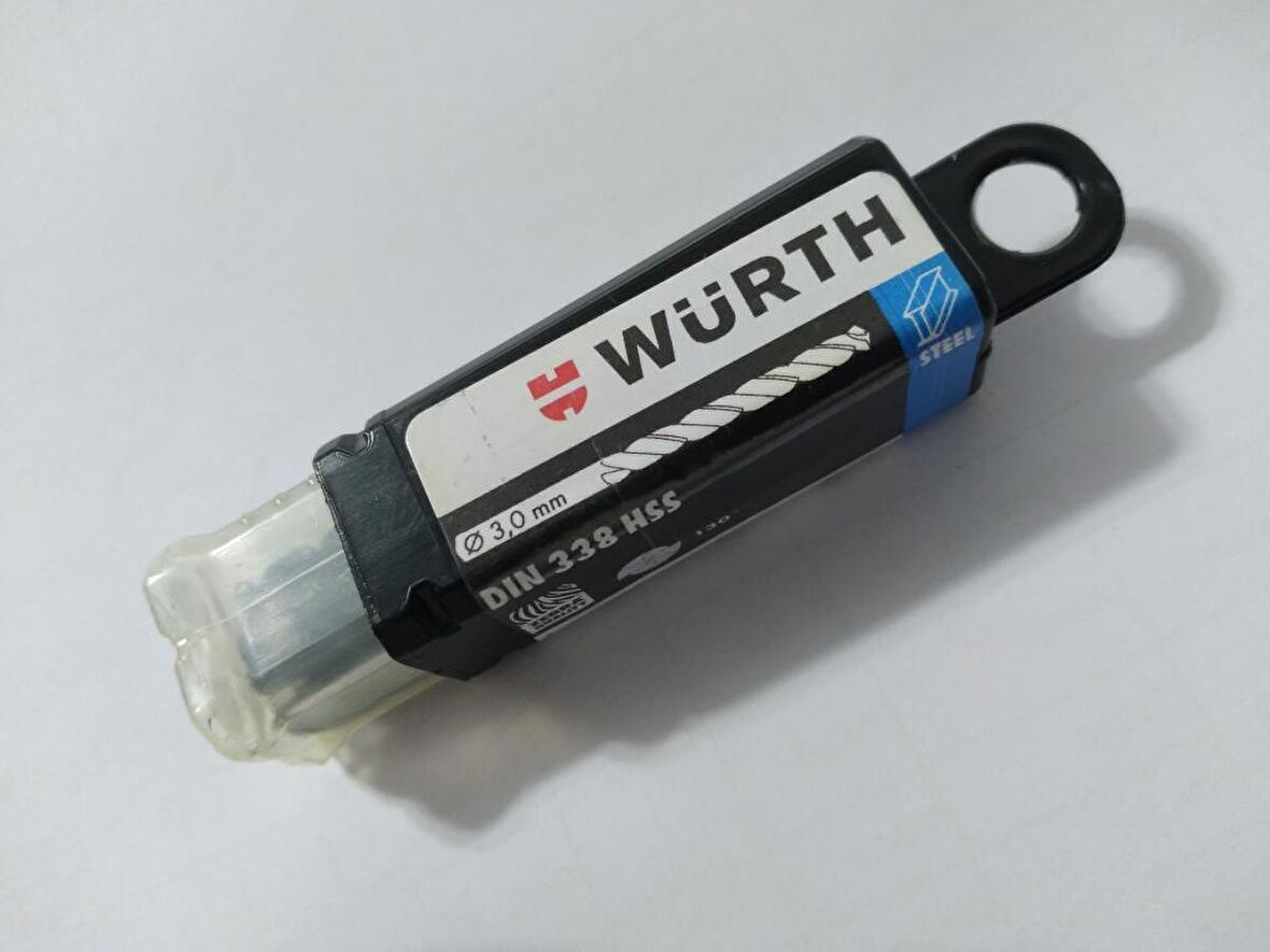Würth 3,0mm Çelik Matkap Ucu 10 Adet