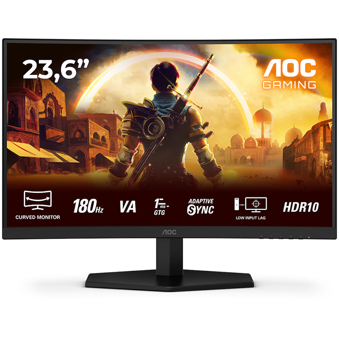 AOC C24G42E 24" 180 Hz 0,5ms FreeSync HDR10 Fast VA Oyuncu Monitörü(Ölü Pixel)