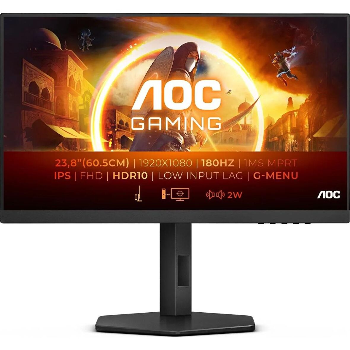 AOC 23.8" 24G4X IPS 1MS 180HZ HDMI DP