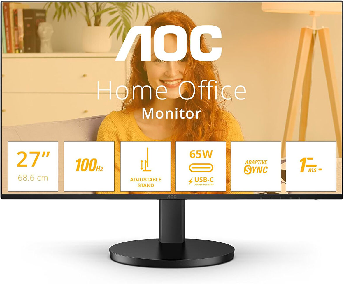 AOC Q27B3CF2 27" 1ms 100Hz IPS USB-C Adaptive-Sync Monitör