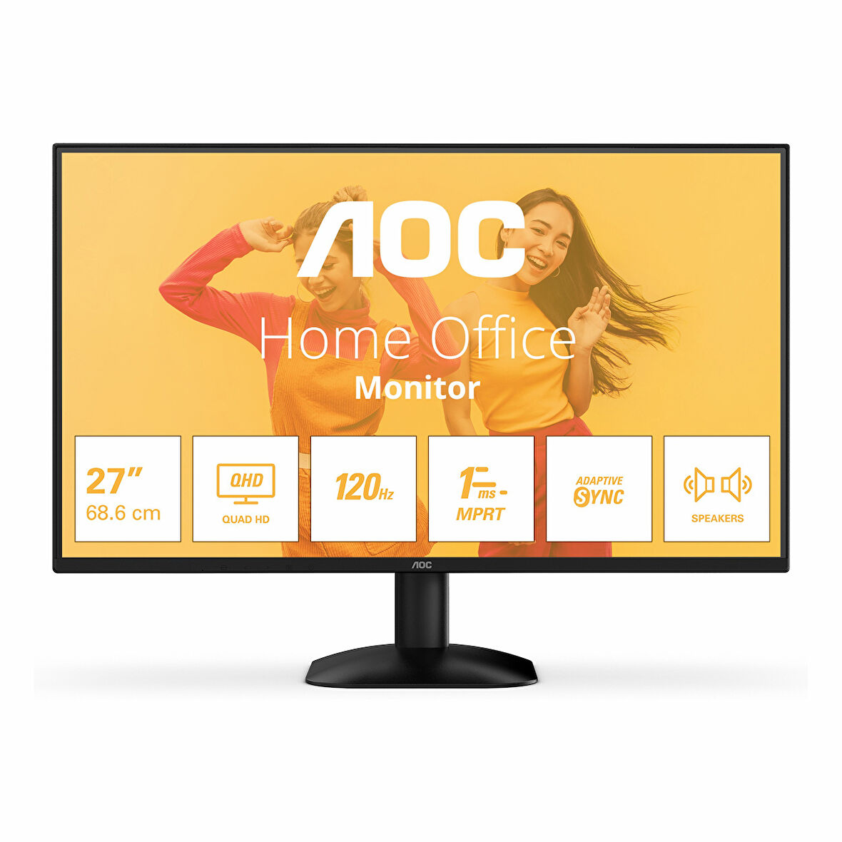 AOC Q27B35S3 27" 120Hz 1Ms HDMI+DP WQHD Adaptive-Sync IPS Vesa Monitör