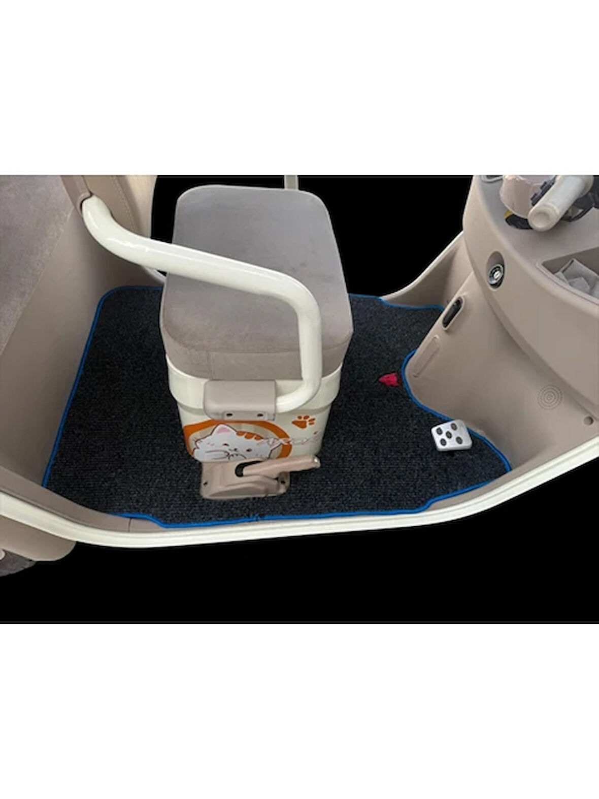 Motosiklet Aksesuar Koruyucu Paspas Arora Derya Pro Üç Tekerlekli Motor Uyumlu Mavi