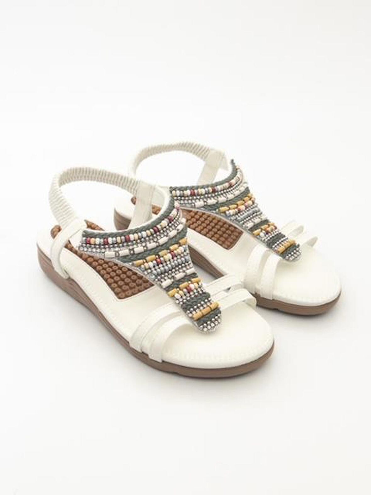 Guja 120-27 Kadın Taşlı Masaj Taban Comfort Günlük Sandalet
