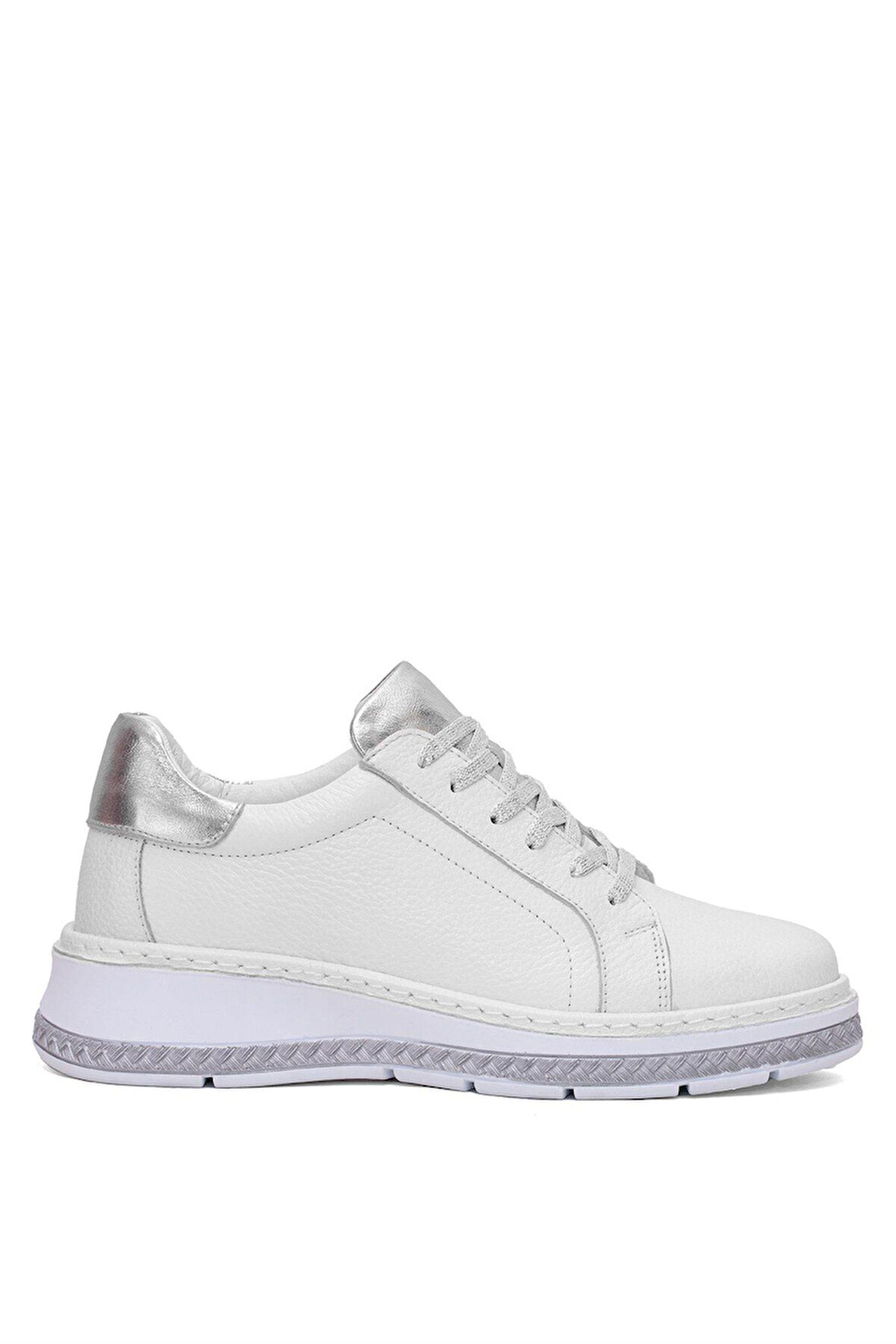 Venüs 25150007Y Kadın Hakiki Deri Bağcıklı Feta Topuk Sneaker Ayakkabı
