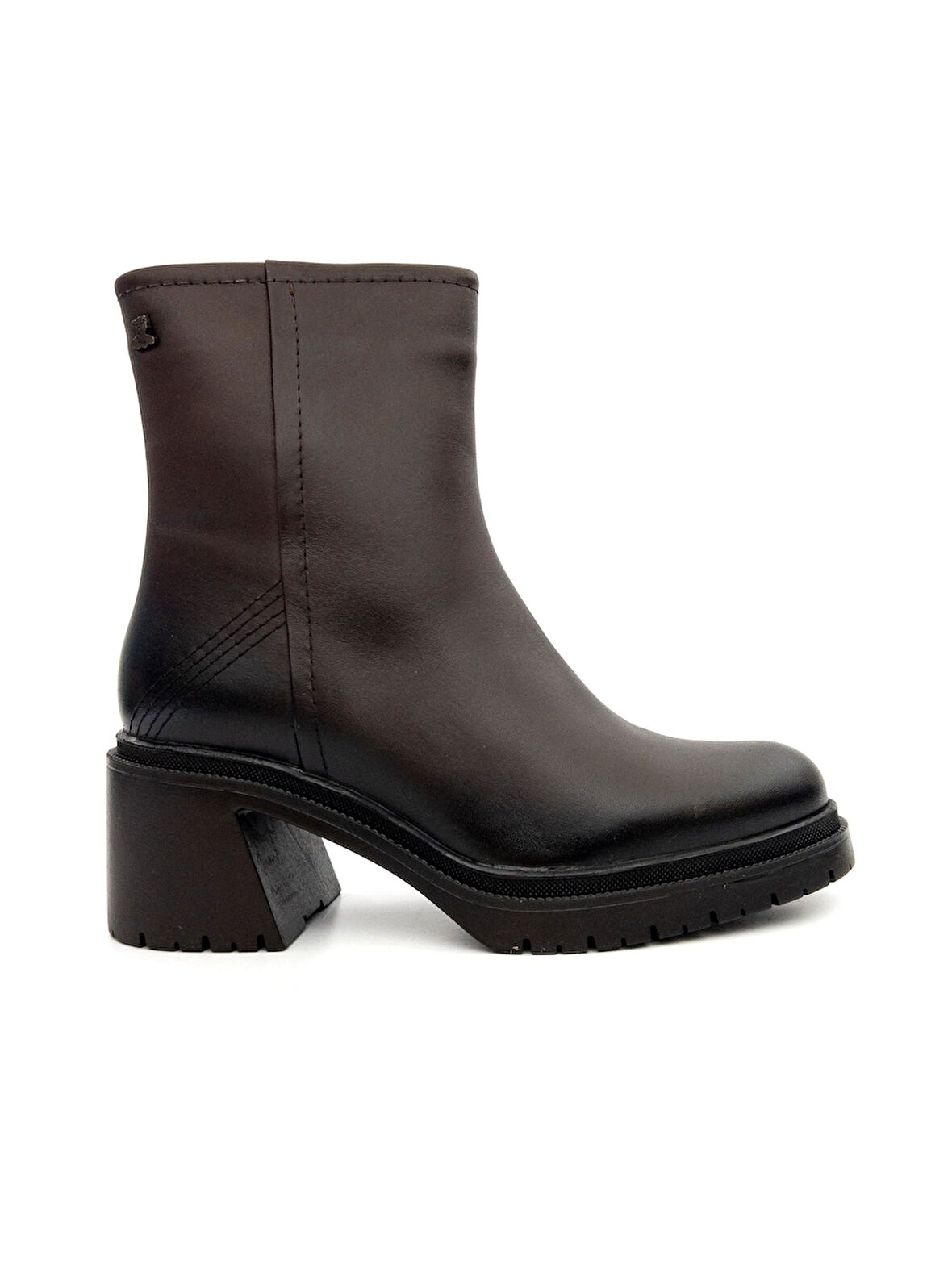 Venüs 2552501K Kadın Hakiki Deri Kalın Taban Fermuarlı Günlük Bot