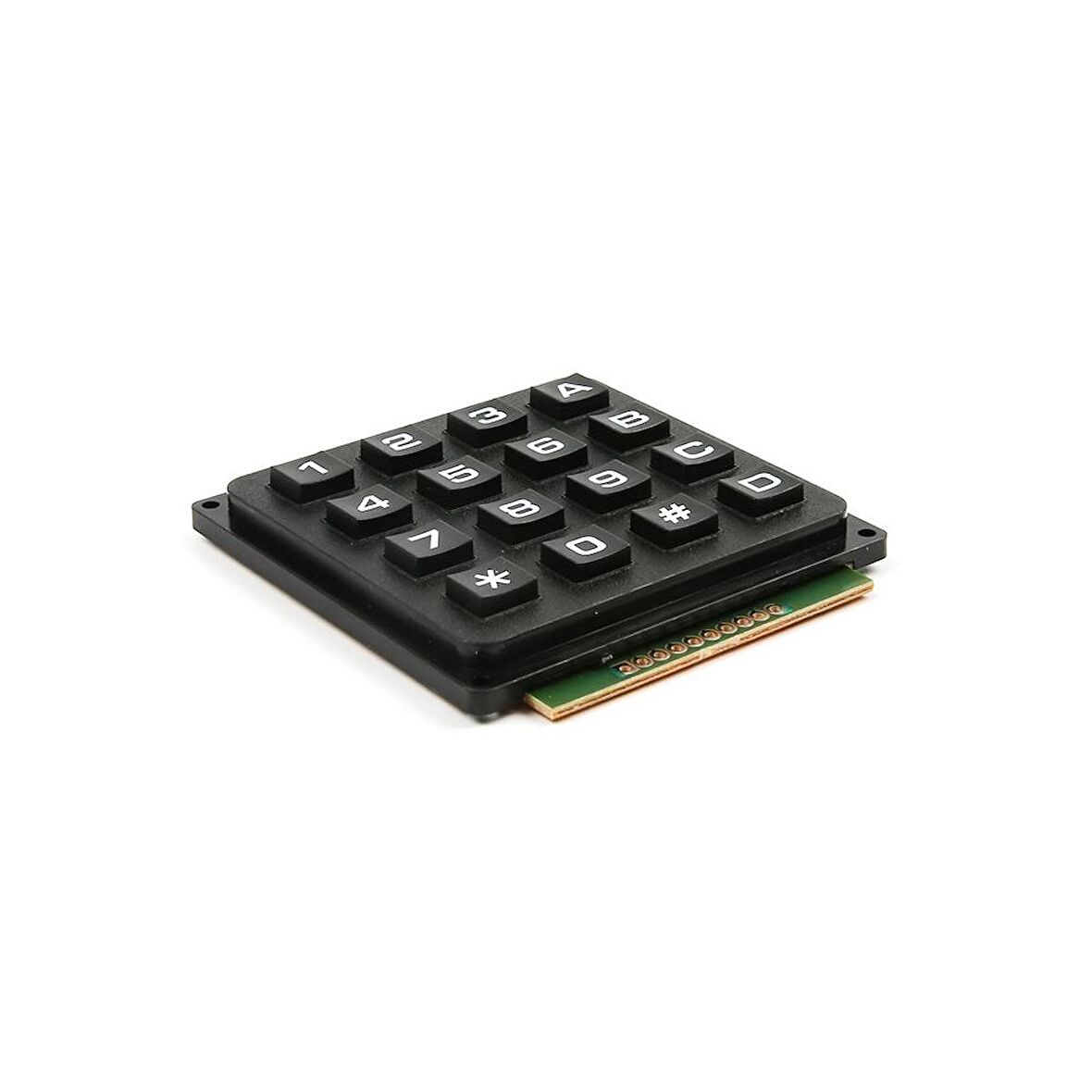 4x4 Telefon Stili Matrix Keypad Siyah Tuş Takımı