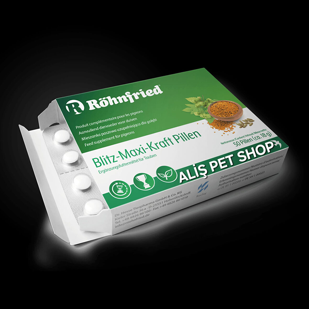 Röhnfried Blitz-Maxi-Kraft Pillen 50 Adet