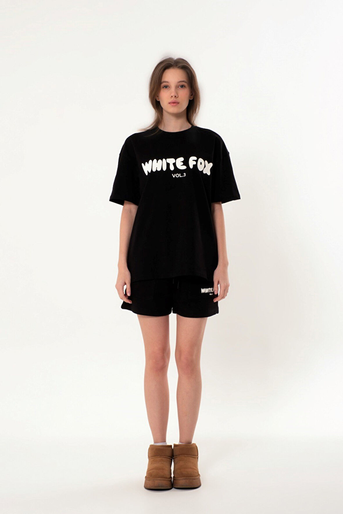 Kadın %100 Pamuk Şort  Yüksek Rubber Baskı Rahat ve Şık Tasarım