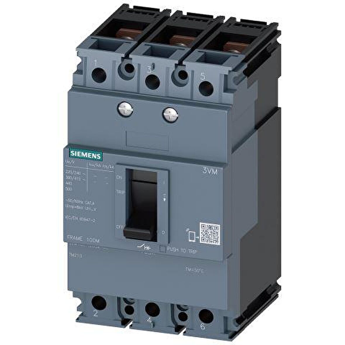 Siemens 3Vm1040-3Ed32-0Aa0, Kompakt Termik Manyetik Şalter, 40 Am