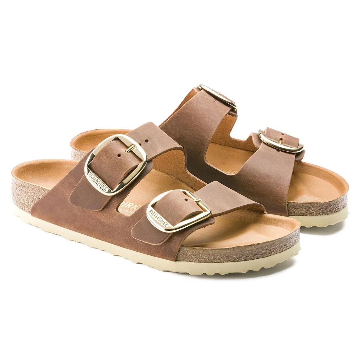 Birkenstock Big Buckle Naturel Deri Kadın Terlik 1011072