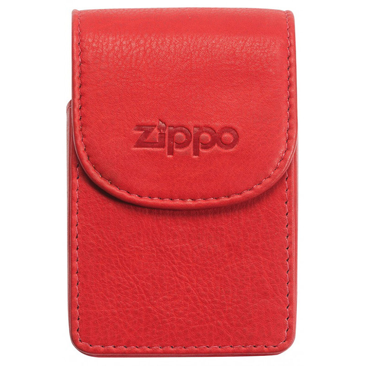 Zippo Leather Cigarette Case Red