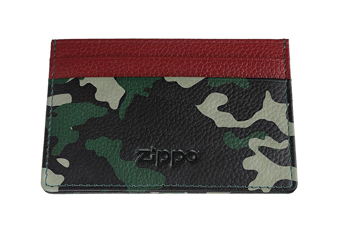Zippo Credit Card Holder Camo Green