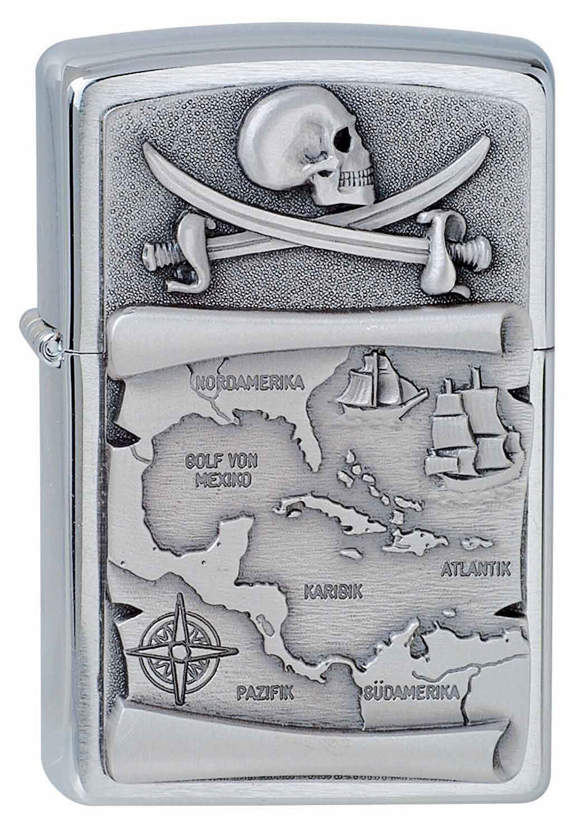 Zippo 200 Piraten Schatzkarte Çakmak