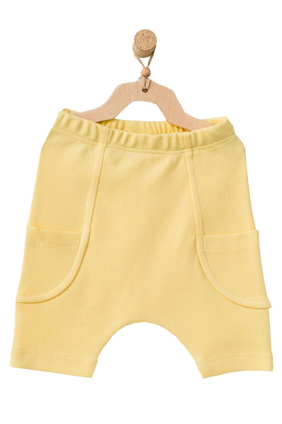 Andywawa Erkek Bebek Pamuk Sarı Kısa Şort AC21874R