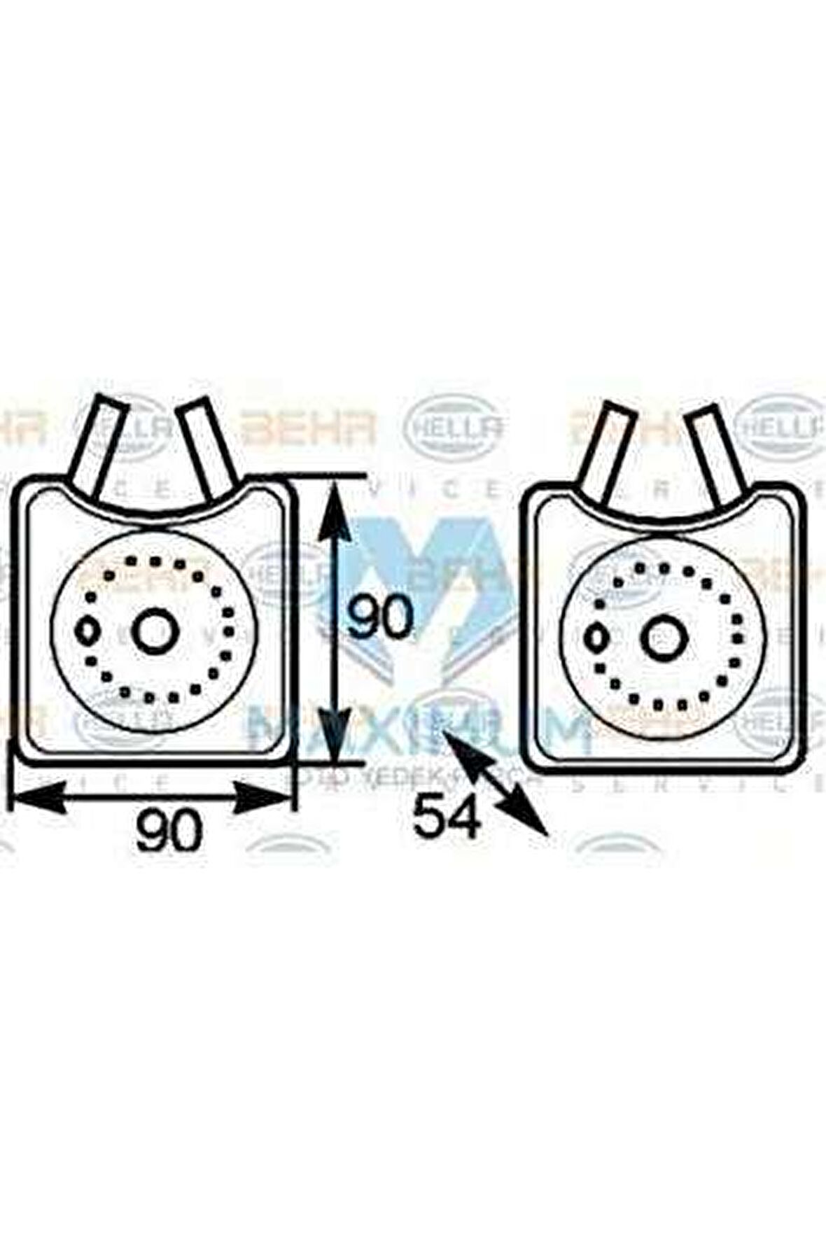 YAG SOGUTUCU 1.9TDI 2.0TDI BORA GOLF JETTA PASSAT T5 A4 A6 CORDOBA - BEHR 8MO376778-031