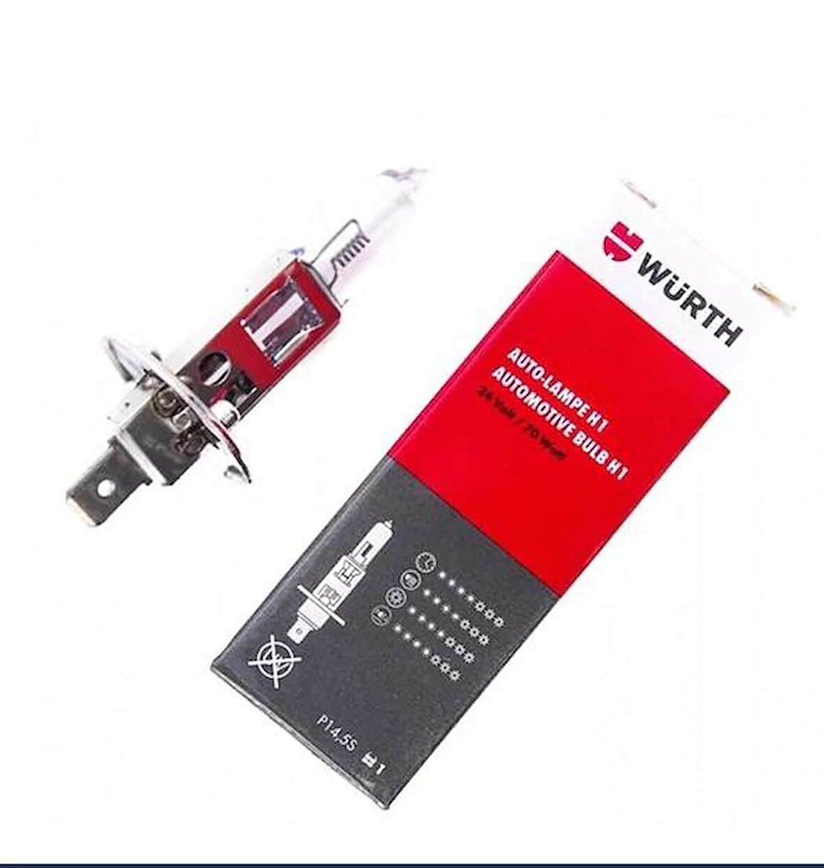 Würth Tek Filamanlı Far Ampulü H1-12V-55W