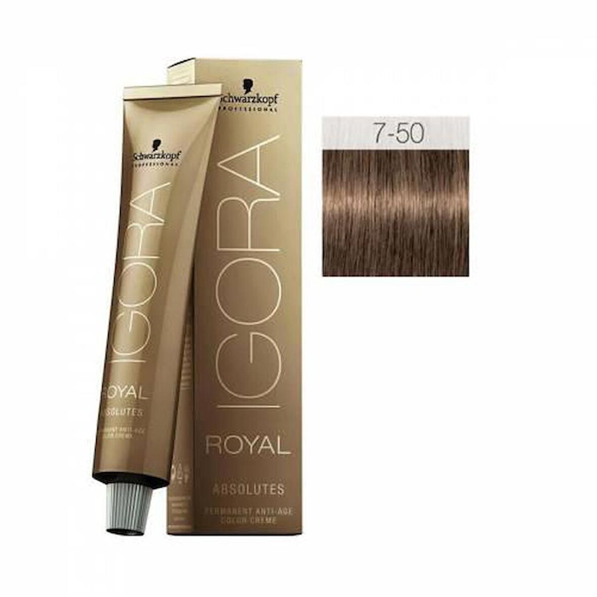 Igora Royal Absolutes Saç Boyası 60 ml 7-50 Kumral-Doğal Altın