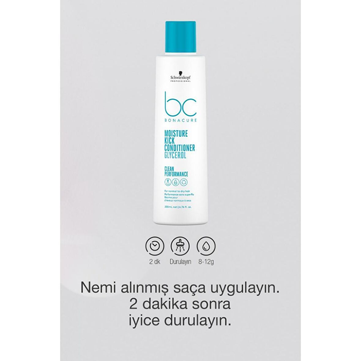 Schwarzkopf BC Bonacure Moisture Kick Nemlendirici Kuru Saçlar İçin Saç Kremi 200 ml