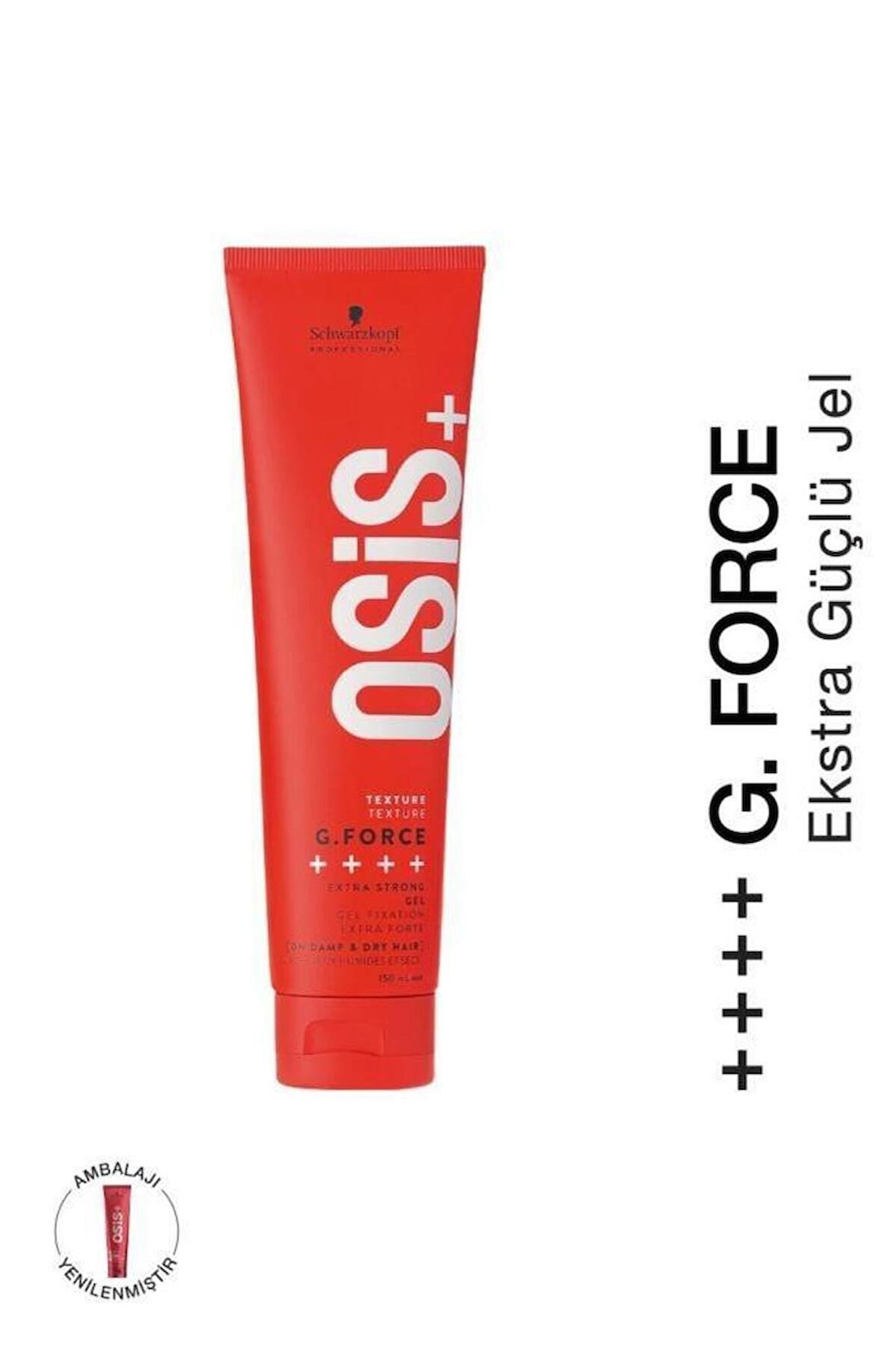 Schwarzkopf Osis+ Texture G. Force Extra Strong Güçlü Tutucu Jöle 150 ML