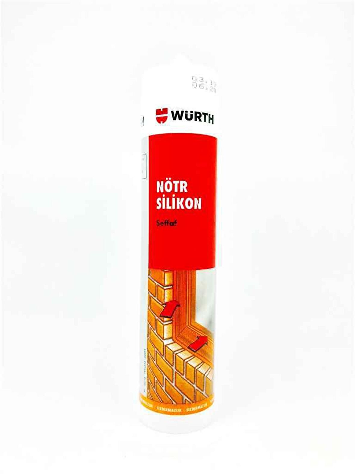 Würth Nötr Silikon Şeffaf 310ml.