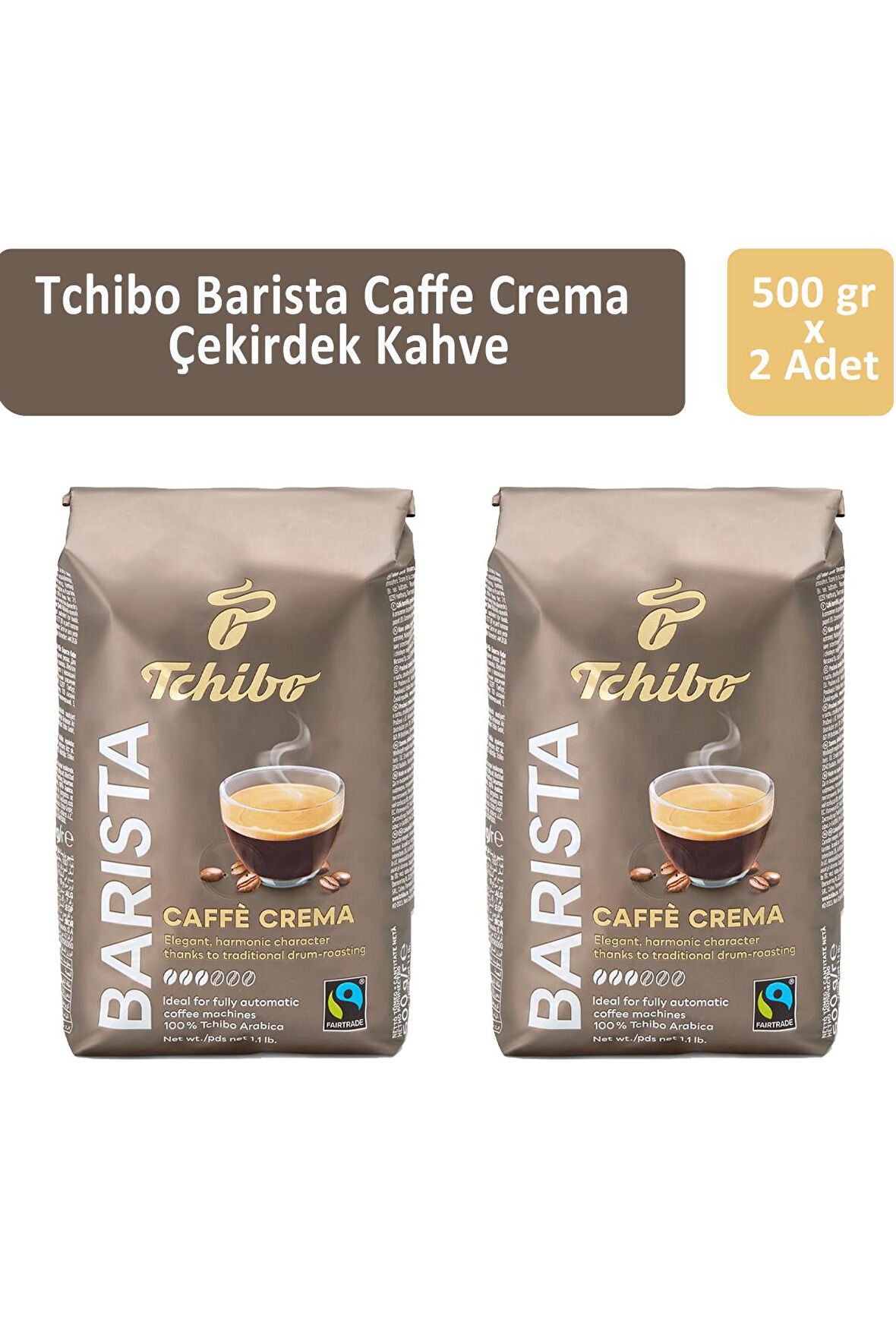 Tchibo Barista Caffe Crema 500 gr x 2 Adet