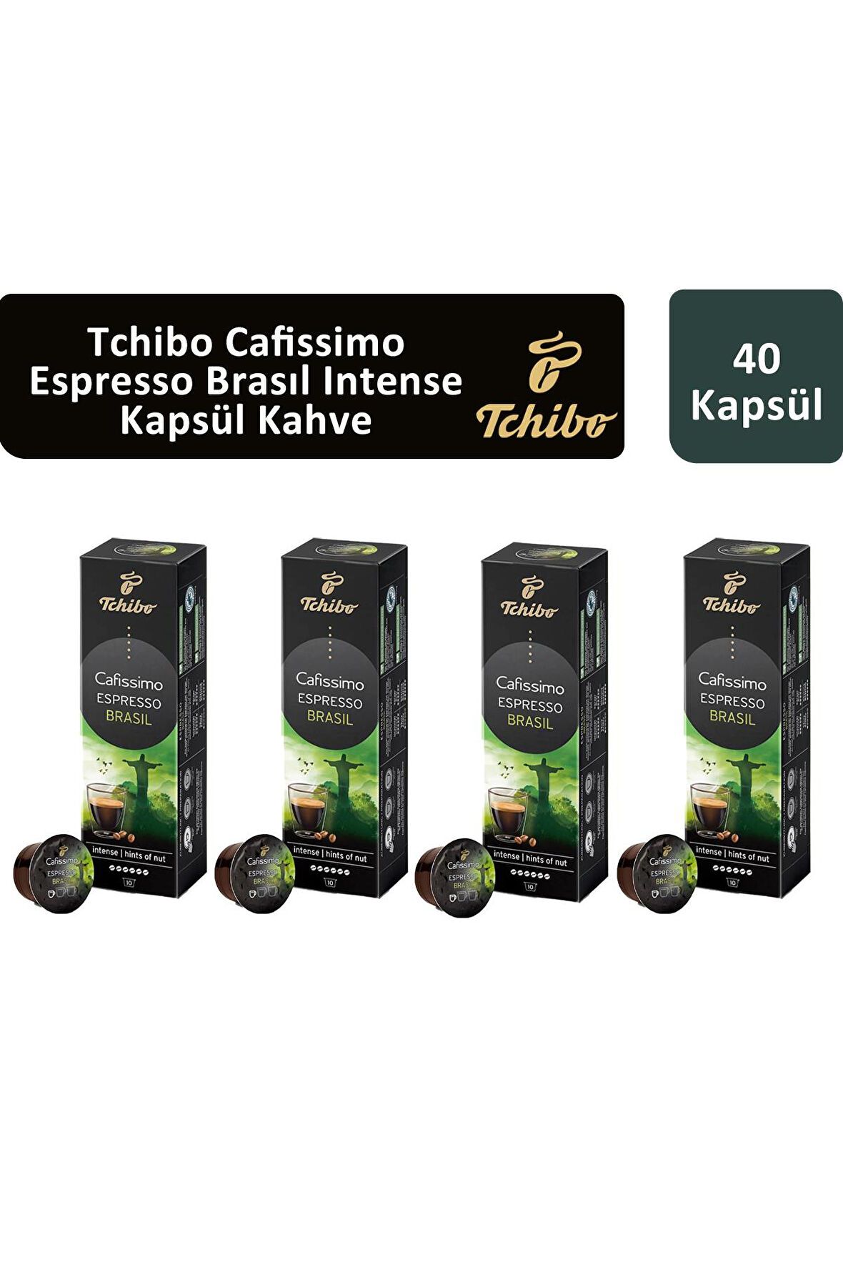 Tchibo Cafissimo Espresso Brasil Kapsül Kahve x 4 Adet