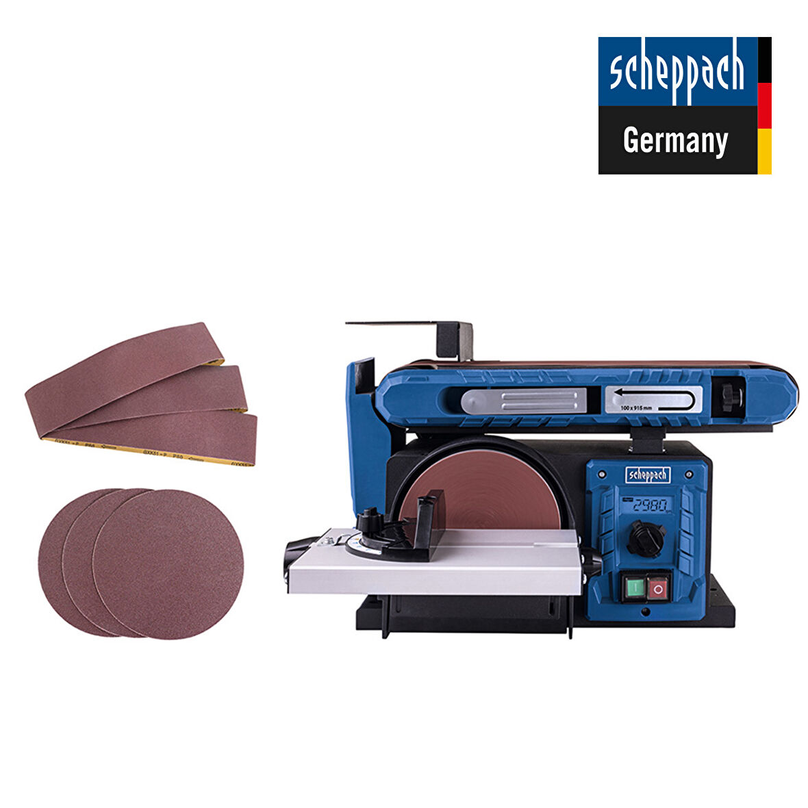 Scheppach BTS900 Bant ve Disk Zımpara Makinesi 370W  - 5903306901